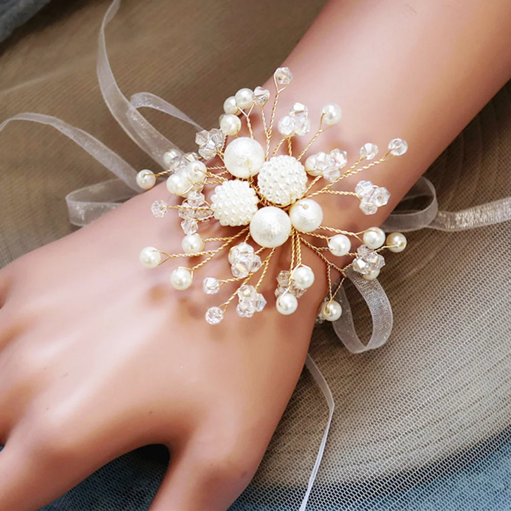 Wrist Flower Corsage Bracelet Wedding Hand Bridal Wristband Band Bridesmaid Prom Flowers Silk Boutonniere Bouquet Bride 
Wrist Flower Corsage Bracelet Wedding Hand Bridal Wristband Band Bridesmaid Prom Flowers Silk Boutonniere Bouquet Bride