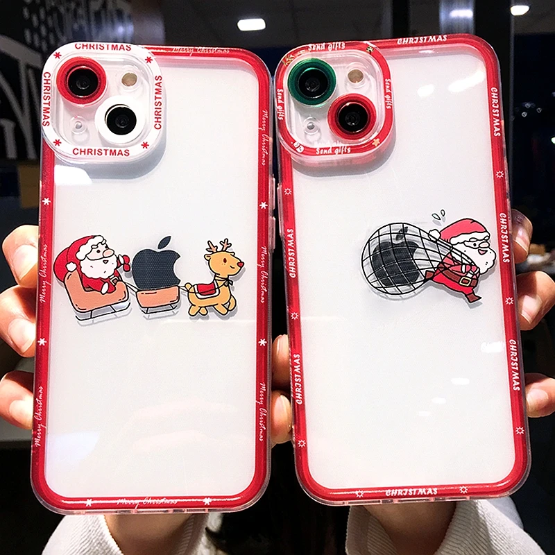 Soft Cute Christmas Phone Case For iPhone 11 12 13 Pro Max XS X XR 7 8 Plus Transparent Bumper Back Cover
Soft Cute Christmas Phone Case For iPhone 11 12 13 Pro Max XS X XR 7 8 Plus Transparent Bumper Back Cover