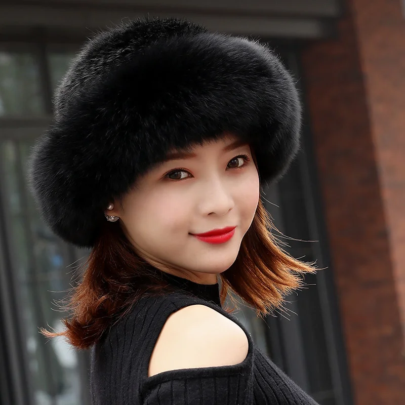 real New fashion Genuine natural women's knitted Mink Fur Hat with fox fur hand made knit Winter Headgear cap
real New fashion Genuine natural women's knitted Mink Fur Hat with fox fur hand made knit Winter Headgear cap