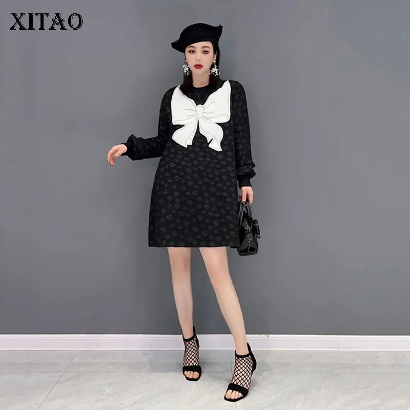 XITAO, простое плиссированное платье, контрастный цвет, Сращивание, рисунок с бантом, свободный, модный, темпераментный пуловер, новинка, повсе...
XITAO, простое плиссированное платье, контрастный цвет, Сращивание, рисунок с бантом, свободный, модный, темпераментный пуловер, новинка, повсе...
