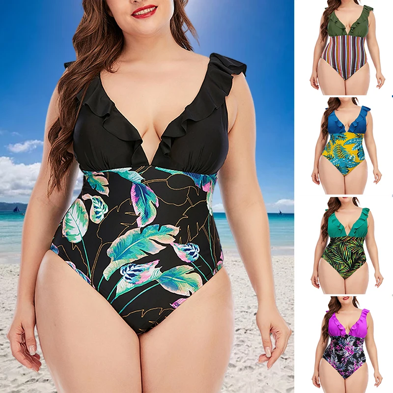Women Plus Size One Piece Swimsuits Deep V Neck Bathing Suit for Summer Beach XRQ88
Women Plus Size One Piece Swimsuits Deep V Neck Bathing Suit for Summer Beach XRQ88