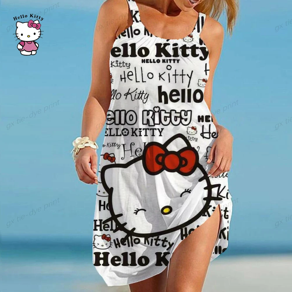 Платье с принтом Hello Kitty, женское модное летнее пляжное платье на бретельках, богемные платья без рукавов, элегантный сарафан с подолом, плат...
Платье с принтом Hello Kitty, женское модное летнее пляжное платье на бретельках, богемные платья без рукавов, элегантный сарафан с подолом, плат...
