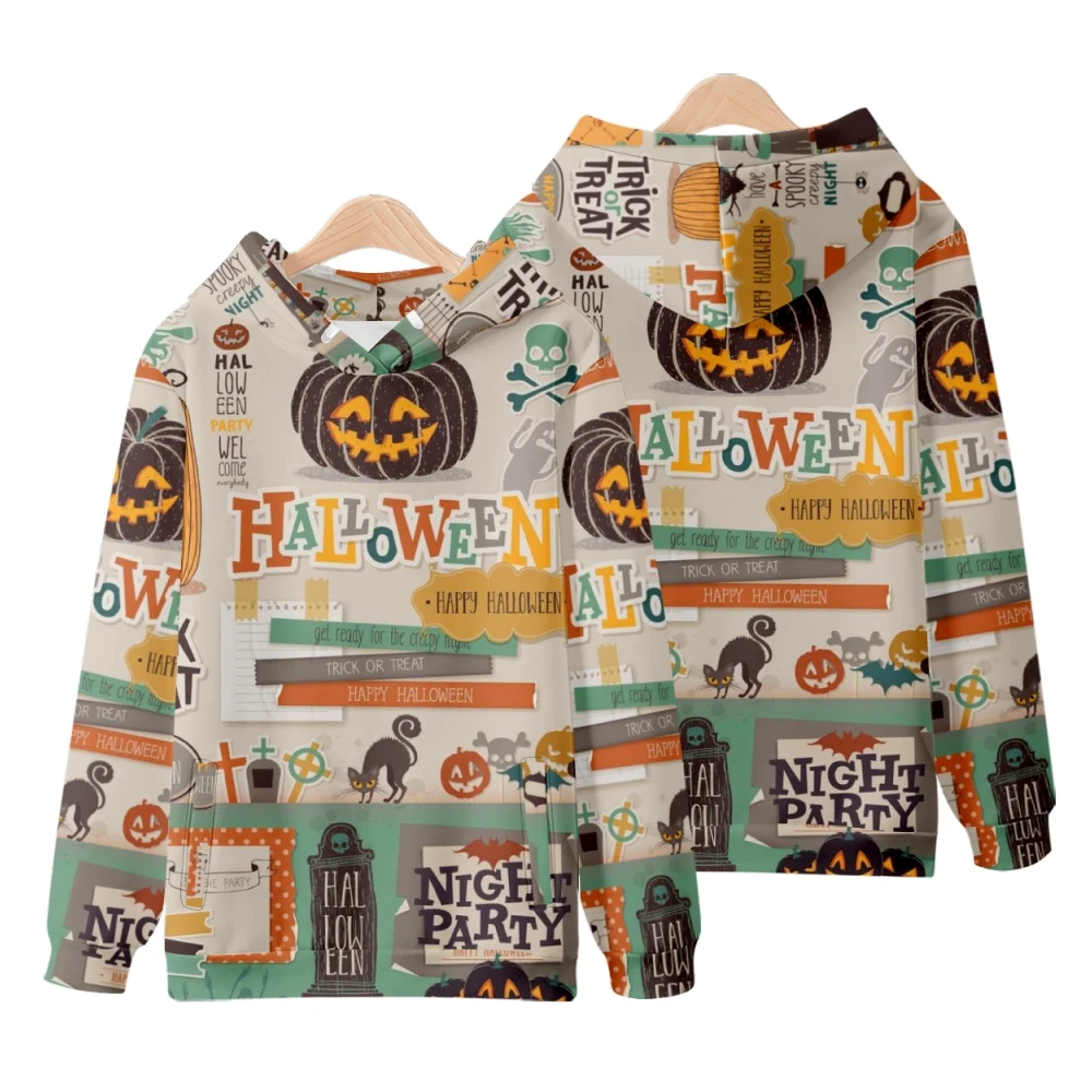 Y2K Pumpkin and English 3D Printing Halloween Party, Retro Harajuku Fashion Men's and Women's Spring and Autumn Sweater Hoodie
Y2K Pumpkin and English 3D Printing Halloween Party, Retro Harajuku Fashion Men's and Women's Spring and Autumn Sweater Hoodie