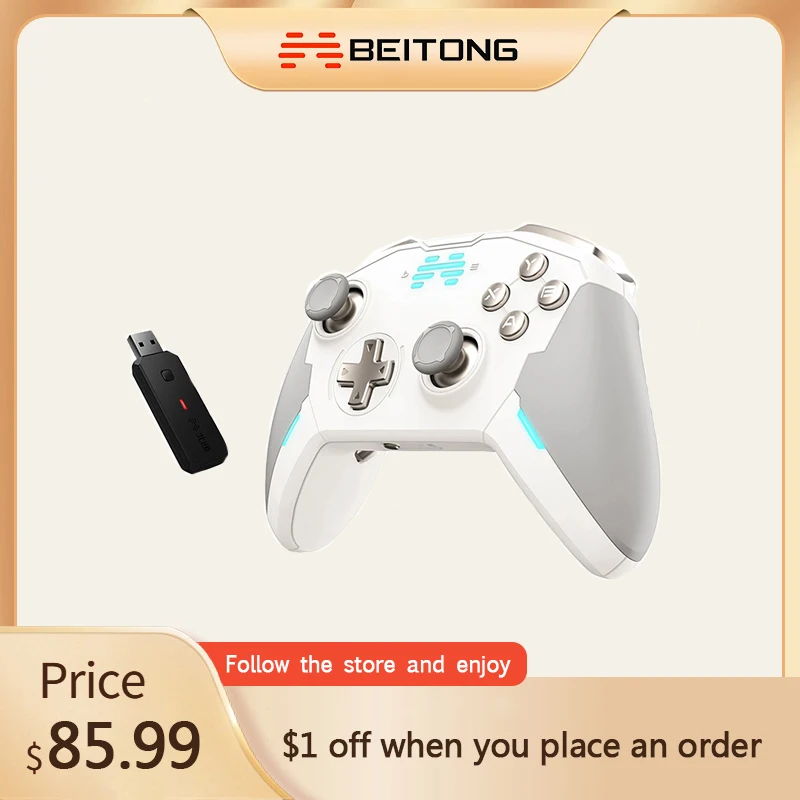 

BEITONG Zeus T6 Bluetooth Gamepad Wireless Game Controller with Joystick for Nintendo Switch Steam Windows NS OLED Accessories
