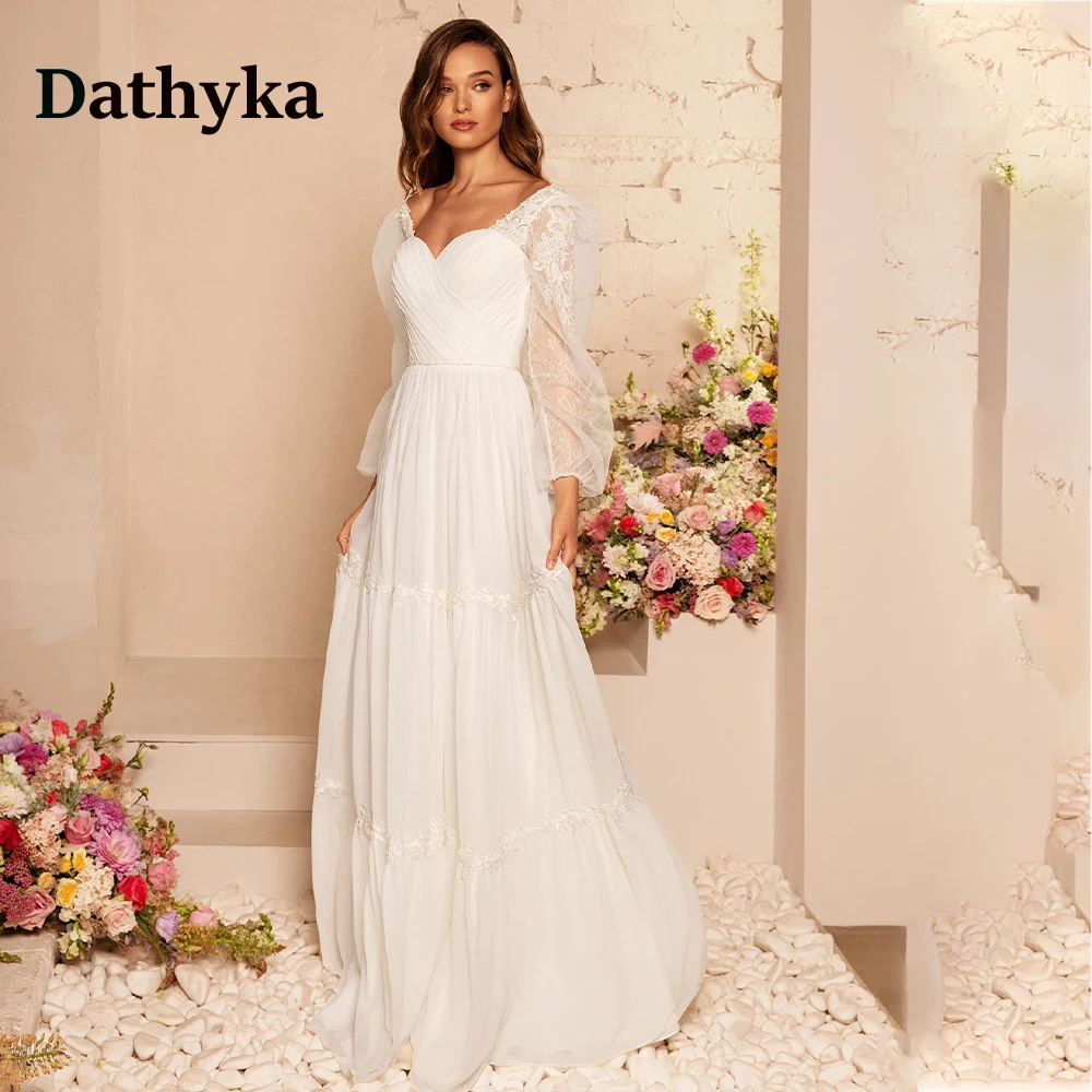 Женское свадебное платье Dathyka, элегантное платье с длинным рукавом, со съемным изображением сердечек, для невесты, Прямая поставка
Женское свадебное платье Dathyka, элегантное платье с длинным рукавом, со съемным изображением сердечек, для невесты, Прямая поставка