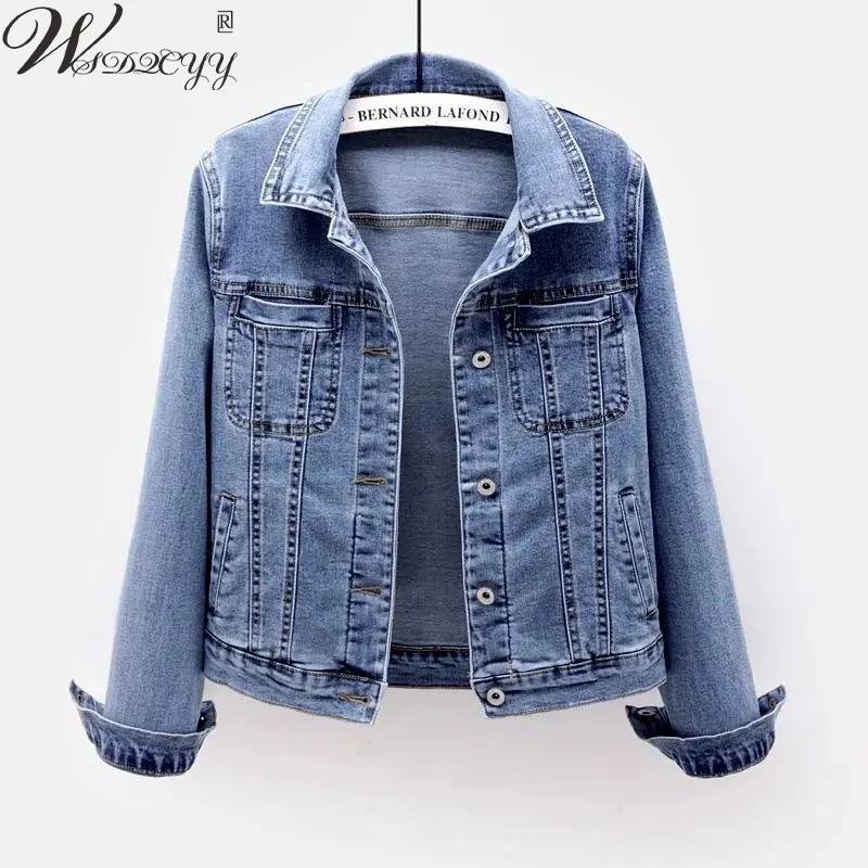 Spring Autumn Vintage Cropped Jean Jacket Women Korean Fashion Long Sleeve Solid Loose Short Coat Street trend Thin Style Cowboy
Spring Autumn Vintage Cropped Jean Jacket Women Korean Fashion Long Sleeve Solid Loose Short Coat Street trend Thin Style Cowboy