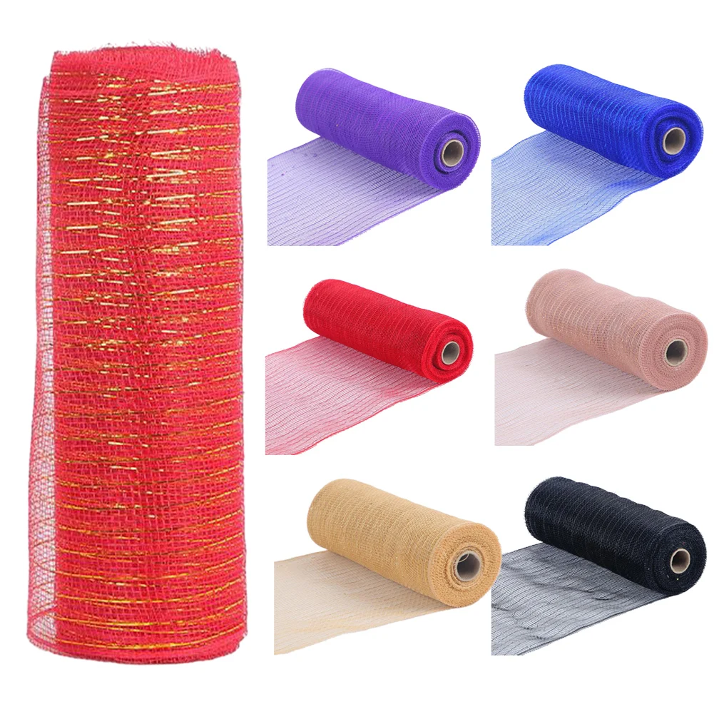 26cm 10yards Christmas Packing Net Mesh DIY Metallic Ribbon PP Wrapping Ribbons For Christmas Decoration Valentine's Day
26cm 10yards Christmas Packing Net Mesh DIY Metallic Ribbon PP Wrapping Ribbons For Christmas Decoration Valentine's Day