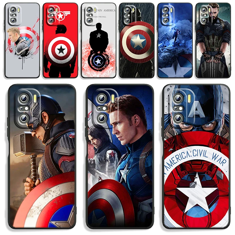 Marvel Captain America Phone Case Xiaomi Redmi K40 Gaming K30 9i 9T 9A 9C 9 8A 8 GO S2 6 Pro Prime Silicone Cover
Marvel Captain America Phone Case Xiaomi Redmi K40 Gaming K30 9i 9T 9A 9C 9 8A 8 GO S2 6 Pro Prime Silicone Cover