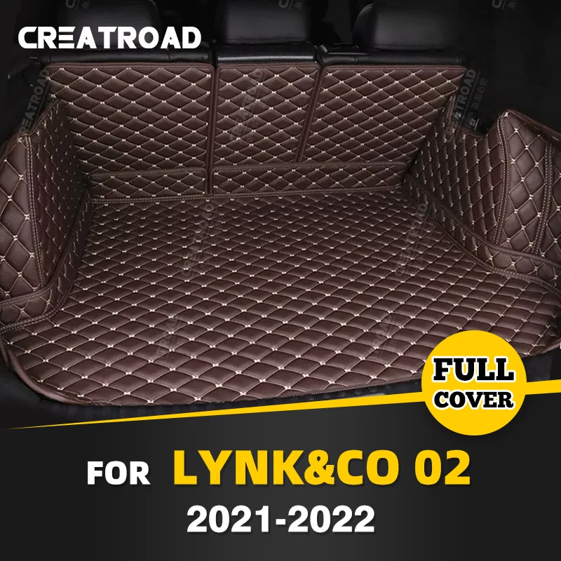 

Автомобильный коврик для багажника с полным покрытием для LYNK & CO 02 2021 2022, автомобильный коврик для багажника, подкладка для груза, защитные аксессуары для интерьера