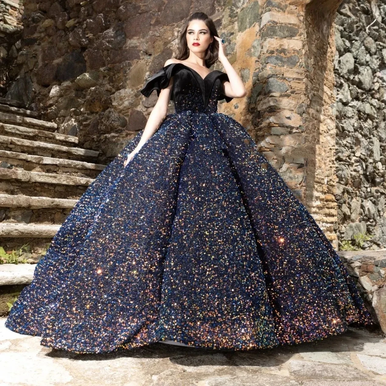 Black Princess Quinceanera Dresses Ball Gown Off The Shoulder Sequins Sparkle Sweet 16 Dresses 15 Años Mexican
Black Princess Quinceanera Dresses Ball Gown Off The Shoulder Sequins Sparkle Sweet 16 Dresses 15 Años Mexican