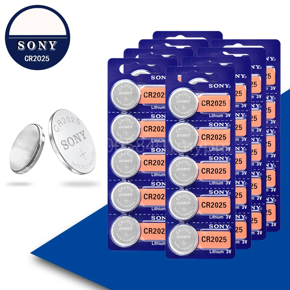 Оригинальный кнопочный Аккумулятор Sony Cr2025 ECR2025 BR2025 DL2025 KCR2025 LM2025 3 в, монетная батарея для игрушек с дистанционным управлением
Оригинальный кнопочный Аккумулятор Sony Cr2025 ECR2025 BR2025 DL2025 KCR2025 LM2025 3 в, монетная батарея для игрушек с дистанционным управлением