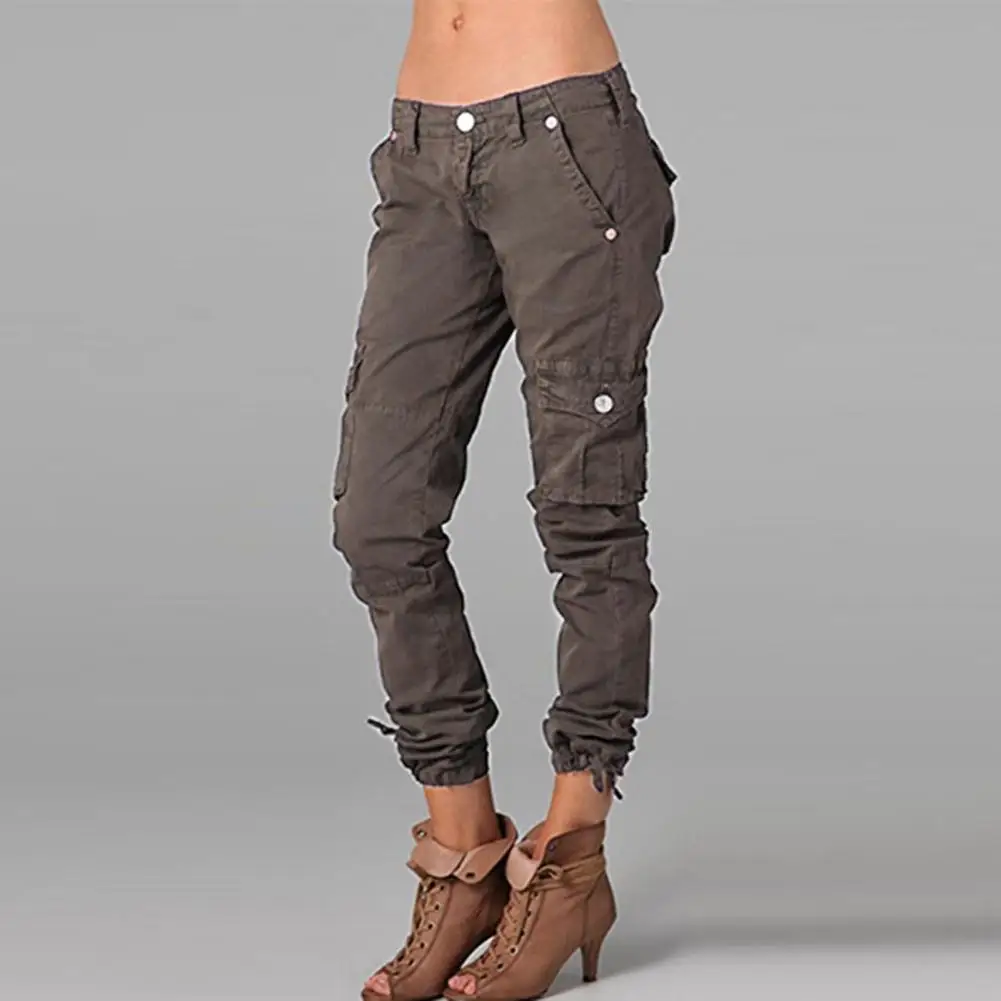 Ankle-Length Charming Women Ankle Banded Long Pants Quick Drying Cargo Pants Mid-Rise Streetwear
Ankle-Length Charming Women Ankle Banded Long Pants Quick Drying Cargo Pants Mid-Rise Streetwear