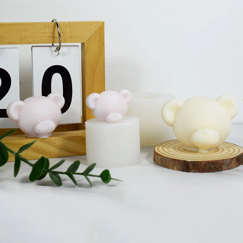 Силиконовая форма в виде медвежьей головы для свечей, 3D форма в виде милых животных, эпоксидные формы для свечей 
Силиконовая форма в виде медвежьей головы для свечей, 3D форма в виде милых животных, эпоксидные формы для свечей