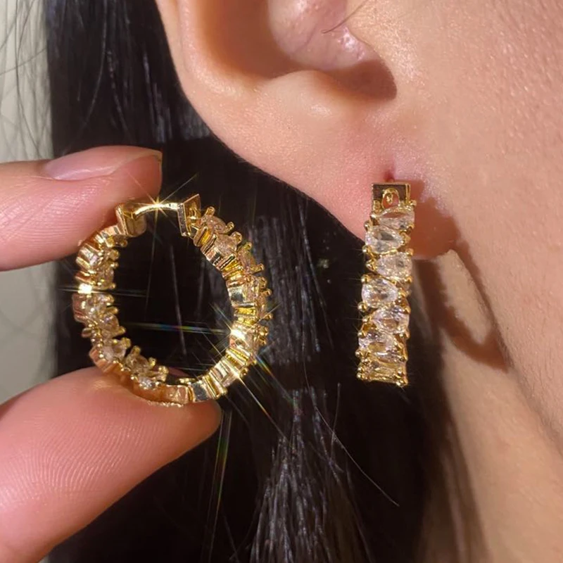 Classic Geometric Cubic Zirconia Hoop Earrings Silver Plated Earring For Women Chic Party Birthday Jewelry Gifts Wholesale
Classic Geometric Cubic Zirconia Hoop Earrings Silver Plated Earring For Women Chic Party Birthday Jewelry Gifts Wholesale