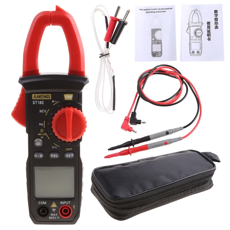Digital Clamp Meter Digital Electrical Tester Meter Auto-Ranging Measures AC/DC Voltage AC Current Resistance Drop Shipping
Digital Clamp Meter Digital Electrical Tester Meter Auto-Ranging Measures AC/DC Voltage AC Current Resistance Drop Shipping