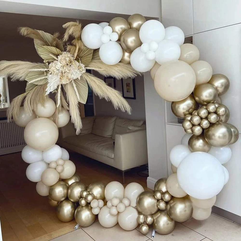 1 Set Sand White Gold Balloon Arch Garland Kit White Metal Gold Balloons Wedding Baby Shower Globos Birthday Party Decorations
1 Set Sand White Gold Balloon Arch Garland Kit White Metal Gold Balloons Wedding Baby Shower Globos Birthday Party Decorations