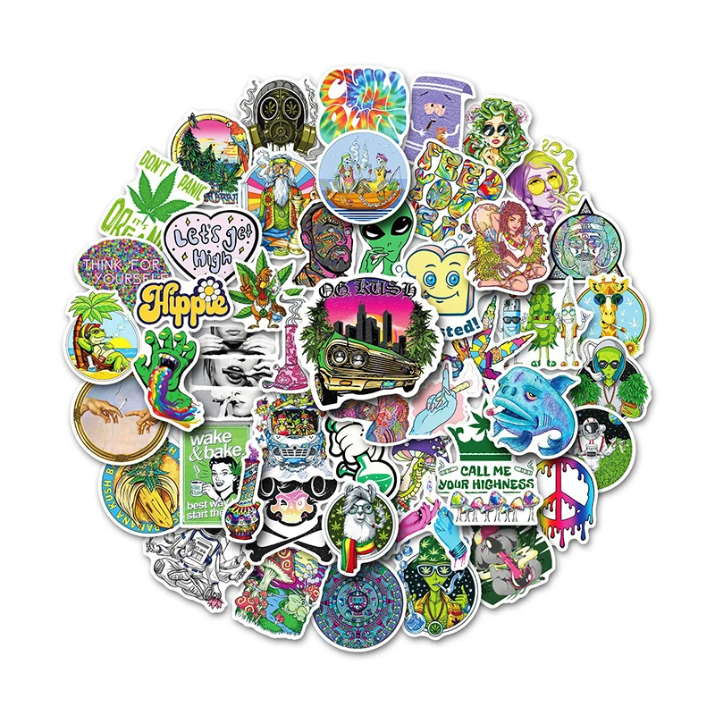 50 Pcs Fantasy Series Graffiti Stickers Cartoon Hippie Marijuana Sticker Laptop Luggage Waterproof Animation Sticker Decal
50 Pcs Fantasy Series Graffiti Stickers Cartoon Hippie Marijuana Sticker Laptop Luggage Waterproof Animation Sticker Decal