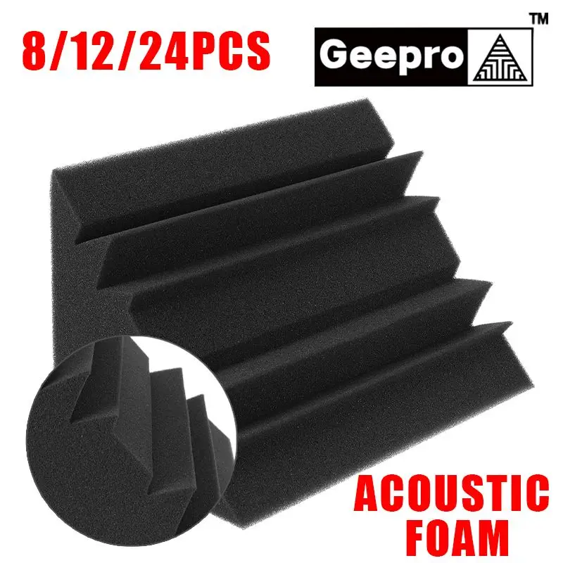 Geepro 12x12x24cm Acoustic Soundproof Foam High Density Flame Retardant Bass Trap Acoustic Foam Noise Isolation for Studio
Geepro 12x12x24cm Acoustic Soundproof Foam High Density Flame Retardant Bass Trap Acoustic Foam Noise Isolation for Studio