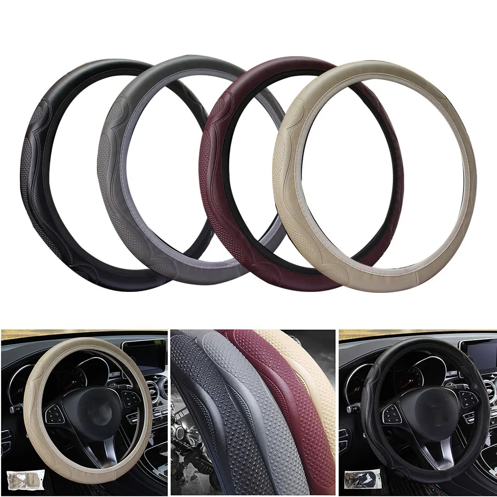 Gray Red Beige Black Non-slip Soft For 37-38CM Diameter Steering Wheel Steering Wheel Cover Women Protector 1pc
Gray Red Beige Black Non-slip Soft For 37-38CM Diameter Steering Wheel Steering Wheel Cover Women Protector 1pc