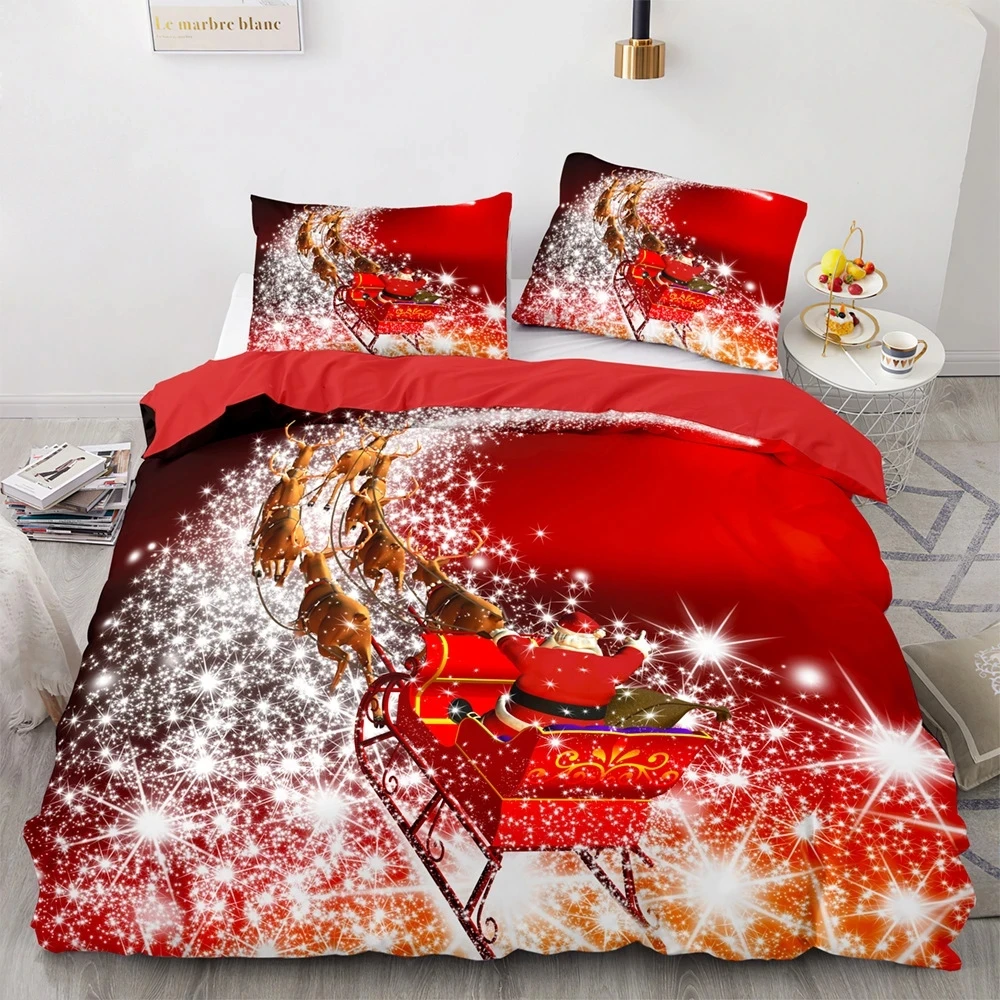 Christmas Bedding Set Cartoon Red Santa Claus Cosplay Kids Gift US/Europe/UK Size Quilt Bed Cover Duvet Cover Pillow Case 3PCS
Christmas Bedding Set Cartoon Red Santa Claus Cosplay Kids Gift US/Europe/UK Size Quilt Bed Cover Duvet Cover Pillow Case 3PCS