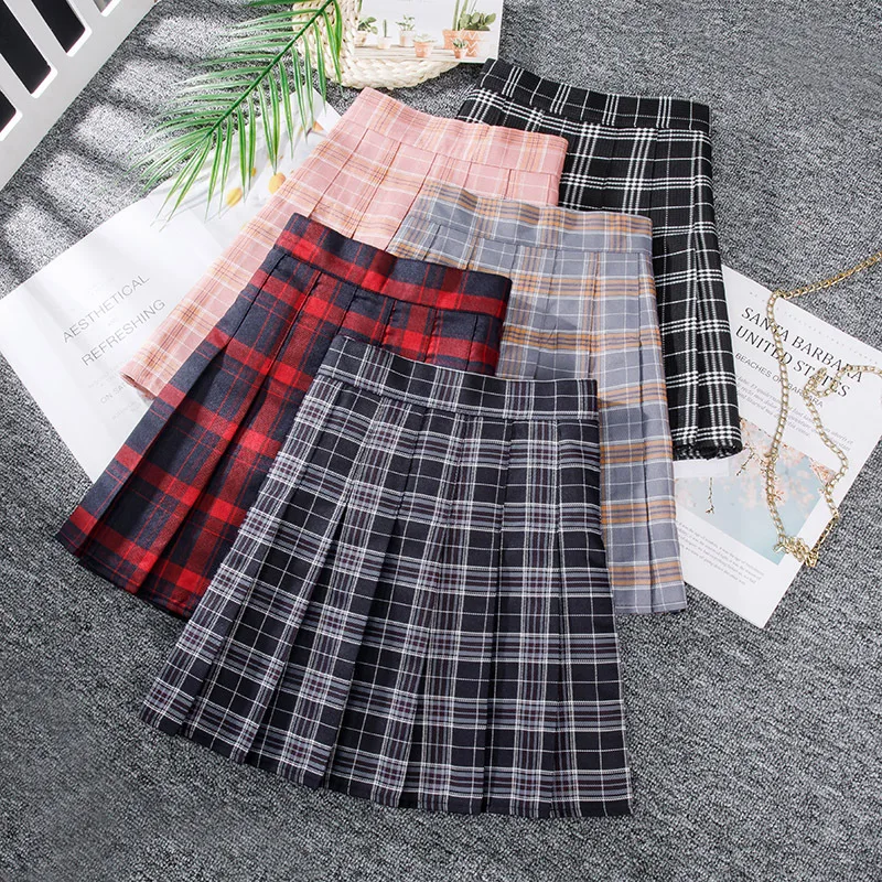 Summer Sexy High Waist Plaid Pleated Skirt Women Harajuku Japanese for Party Clubwear Dance Skirt Slim Stitching Mini Skirts
Summer Sexy High Waist Plaid Pleated Skirt Women Harajuku Japanese for Party Clubwear Dance Skirt Slim Stitching Mini Skirts