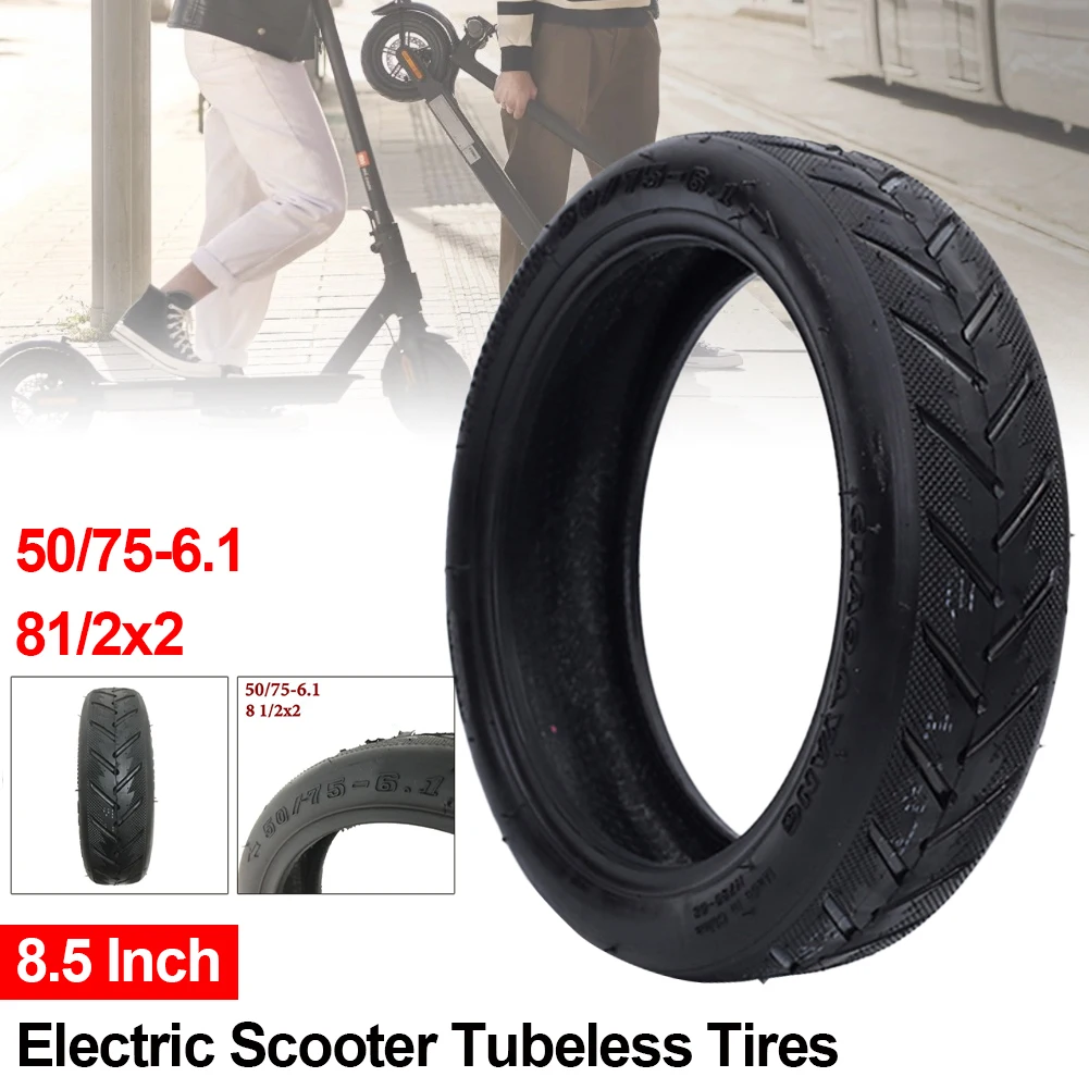 8.5 Inch Electric Scooter Explosion-Proof Tires 50/75-6.1 Durable Rubber Tubeless Tire for Xiaomi M365 Replace Tubeless Tyre
8.5 Inch Electric Scooter Explosion-Proof Tires 50/75-6.1 Durable Rubber Tubeless Tire for Xiaomi M365 Replace Tubeless Tyre