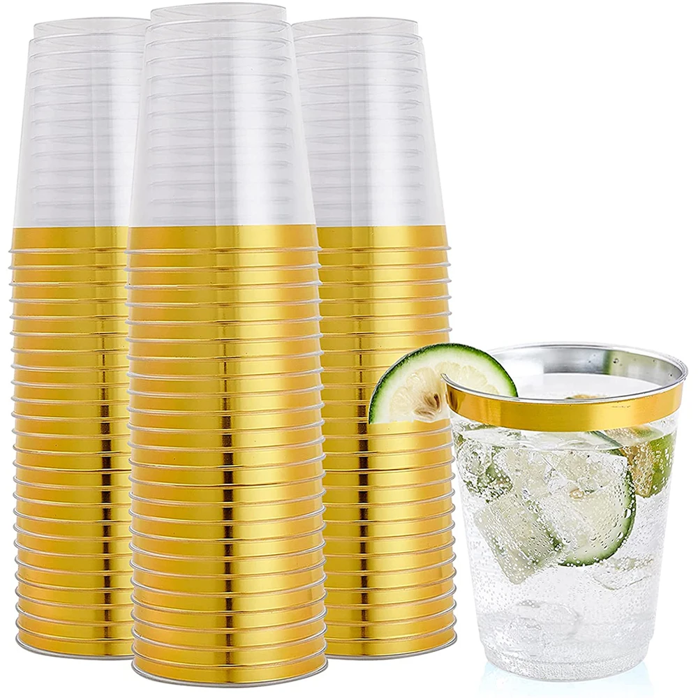 20 pieces disposable cups 10oz transparent hard plastic rimmed plastic cup birthday wedding party cup
20 pieces disposable cups 10oz transparent hard plastic rimmed plastic cup birthday wedding party cup
