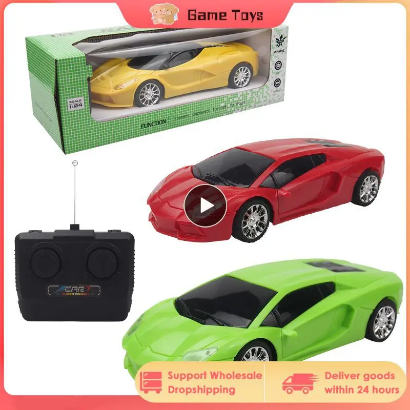 

1/24 Electric Children Charging Four Channels Remote Control Car Simulation Rc Racing Cars Rechargeable Toy For Children Gifts