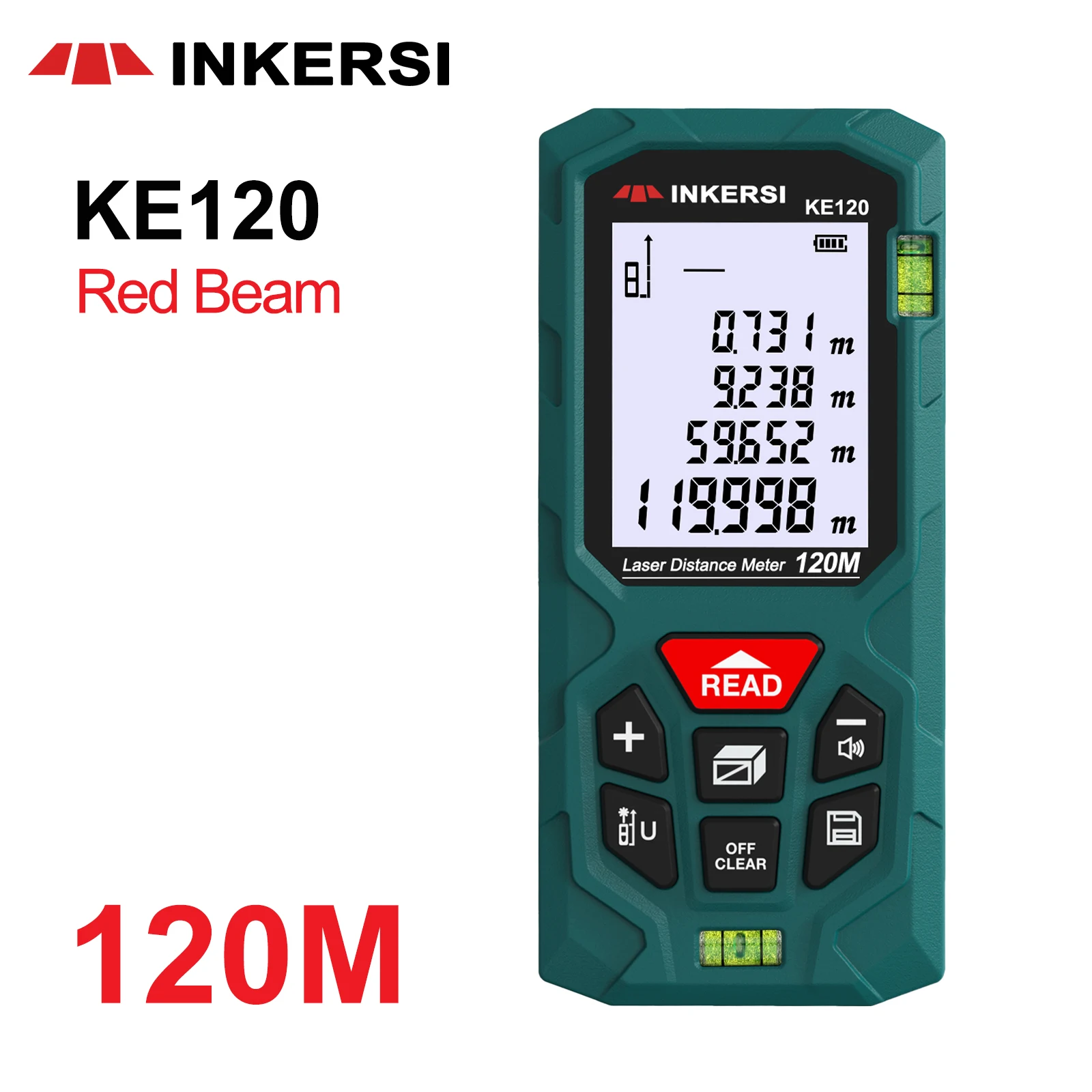 

INKERSI Laser Distance Meter Digital Rangefinder 40M 50M 60M 80M 100M 120M Roulette Ruler Laser Measuring Tape Range Finder