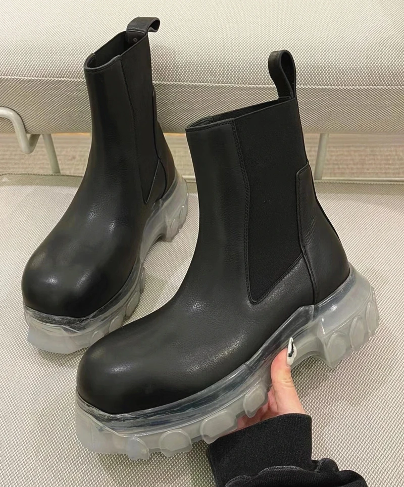 Black Non-Slip Transparent Bottom Ankle Boots Woman Winter 2023 Slip-On Platform Round Toe Boot Fashion Shoes for Women
Black Non-Slip Transparent Bottom Ankle Boots Woman Winter 2023 Slip-On Platform Round Toe Boot Fashion Shoes for Women
