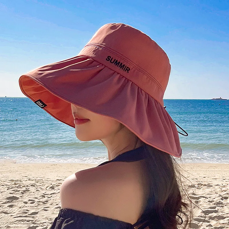 Summer Hats For Women Sun Uv Protection Foldable Sunshade Wide Brim Beach Hat Solid Color Wearable Outdoor Sun hat Visor New Hot
Summer Hats For Women Sun Uv Protection Foldable Sunshade Wide Brim Beach Hat Solid Color Wearable Outdoor Sun hat Visor New Hot