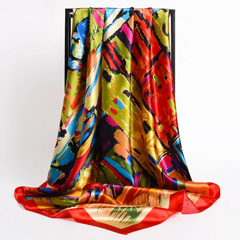 2022 Square Scarf For Women Print Foulard New Headband Silk Shawl Satin Hijab Wraps Hair Bands Retro Neckerchief Female Bandana
2022 Square Scarf For Women Print Foulard New Headband Silk Shawl Satin Hijab Wraps Hair Bands Retro Neckerchief Female Bandana