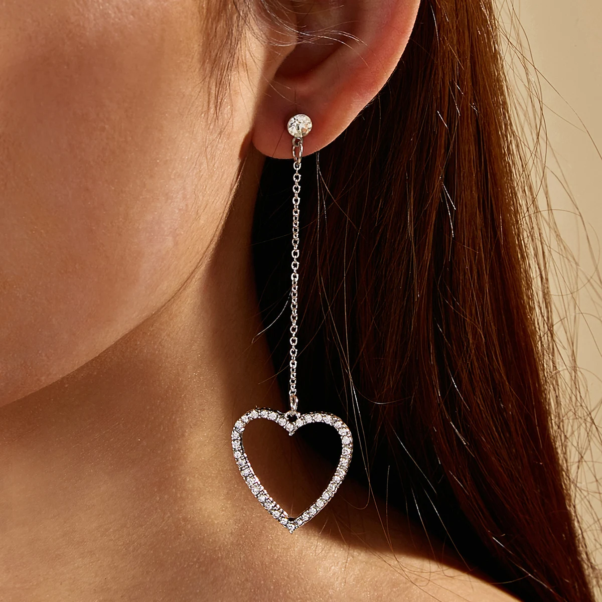 Simple Design Silver Color Hollow Heart Drop Earrings For Women Pendant Girls Trend Fashion Gift Pendientes Largos Mujer
Simple Design Silver Color Hollow Heart Drop Earrings For Women Pendant Girls Trend Fashion Gift Pendientes Largos Mujer