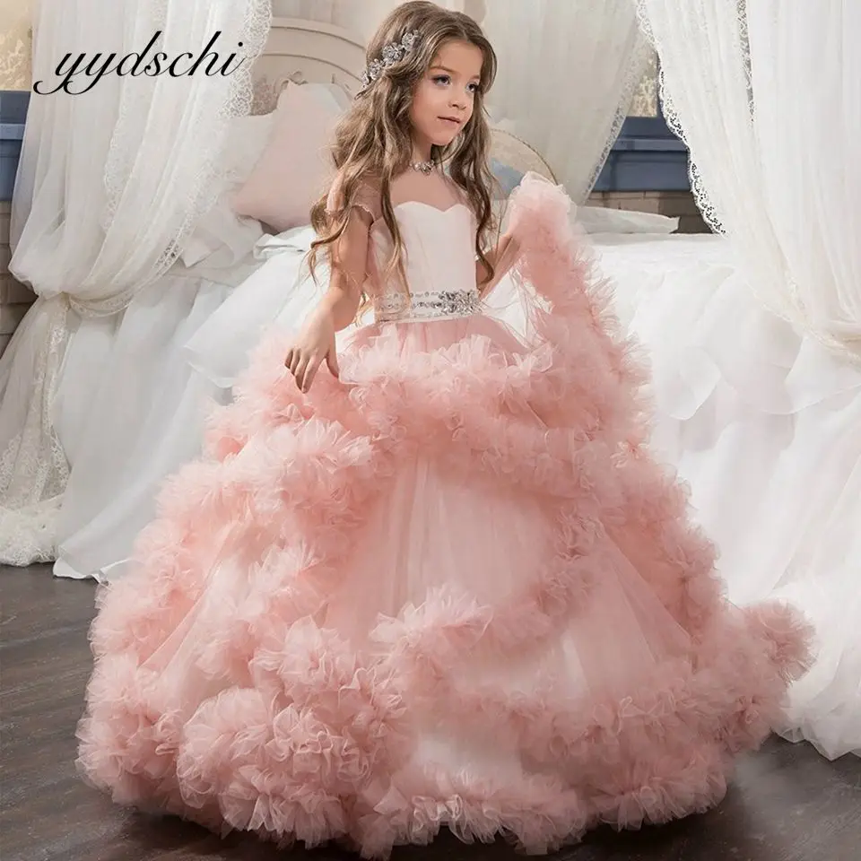 2022 Pink Flower Girl Dress Short Sleeves Girls Wedding Party Dress Tulle Lace Princess Ball Gown Robe Ceremonie Fille
2022 Pink Flower Girl Dress Short Sleeves Girls Wedding Party Dress Tulle Lace Princess Ball Gown Robe Ceremonie Fille