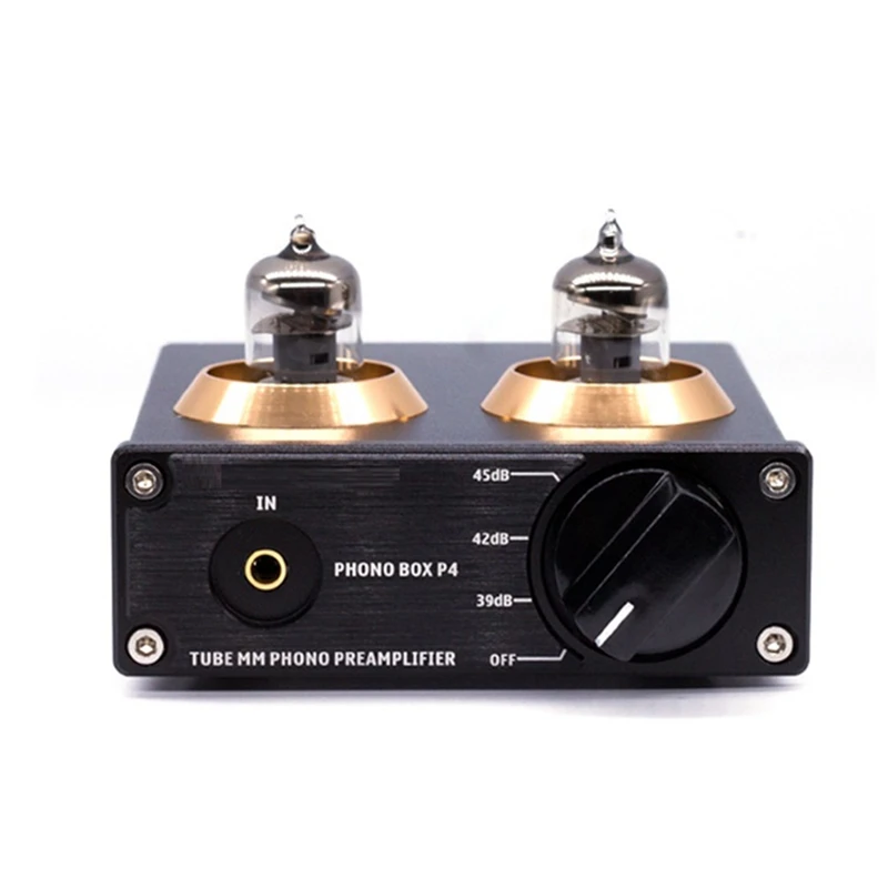 

6J2 Vacuum Tube MM Phono Preamp Turntable Phonograph Preamplifier Mini Stereo Audio Hifi Vacuum Tube Amplifier