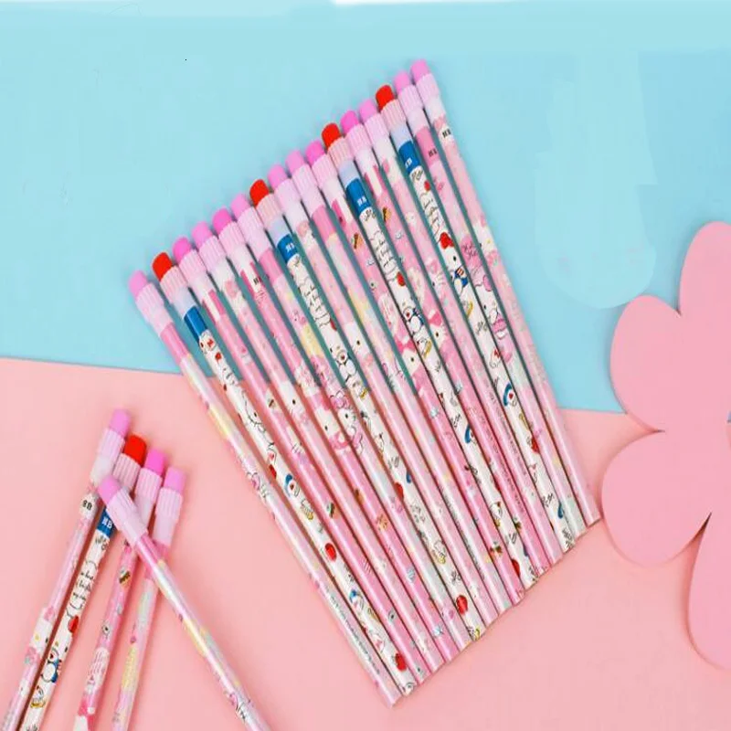 6 Pcs Environmental Pro Kawaii Cat HB Pencil With Rubber Office School Wooden Lead Pencils Writing Supplies Child gift
6 Pcs Environmental Pro Kawaii Cat HB Pencil With Rubber Office School Wooden Lead Pencils Writing Supplies Child gift