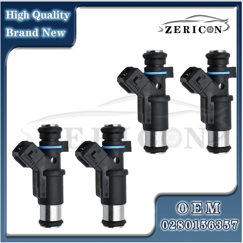 

4pcs 0280156357 1984E0 01F002A 348001 H001 Brand New Fuel Injector For Peugeot 106 206 306 For Citroen Berlingo C2