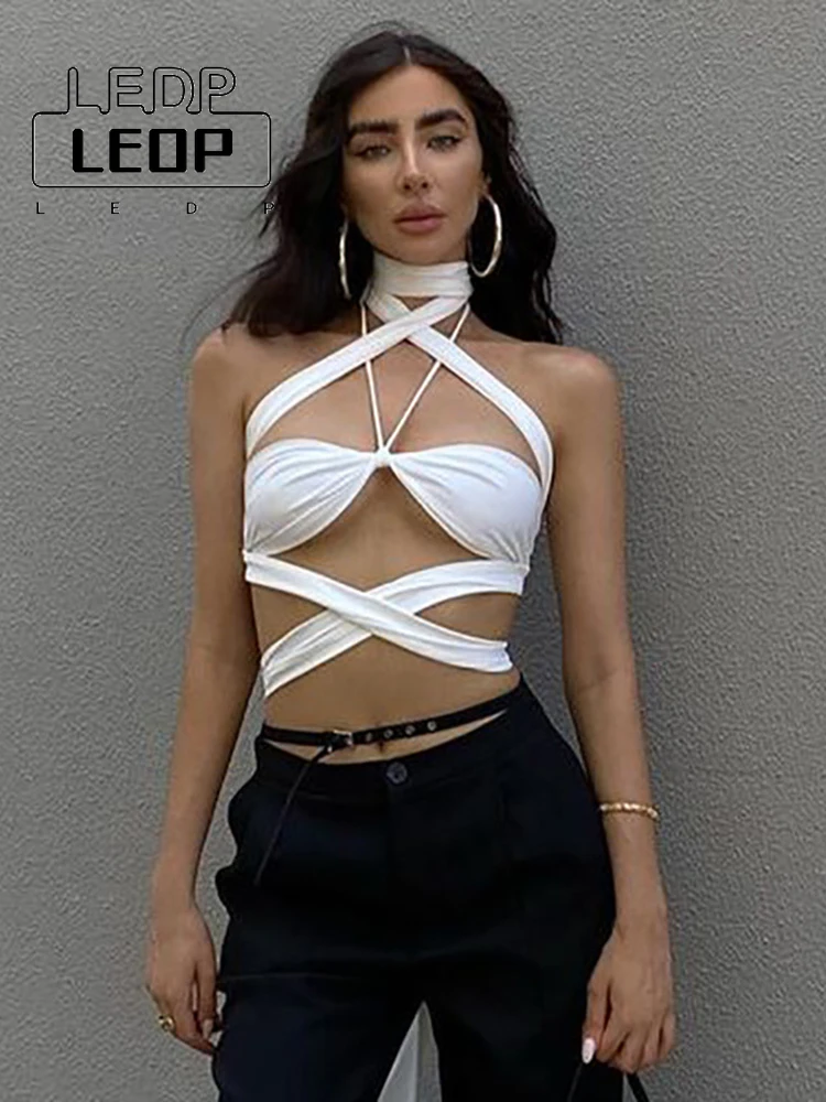 LEDP Y2K Clothes Summer Clubwear Tanks Crop Top Sexy Strapless Backless Hater Cut Out Top Female Bandage Sleeveless Vest Women
LEDP Y2K Clothes Summer Clubwear Tanks Crop Top Sexy Strapless Backless Hater Cut Out Top Female Bandage Sleeveless Vest Women