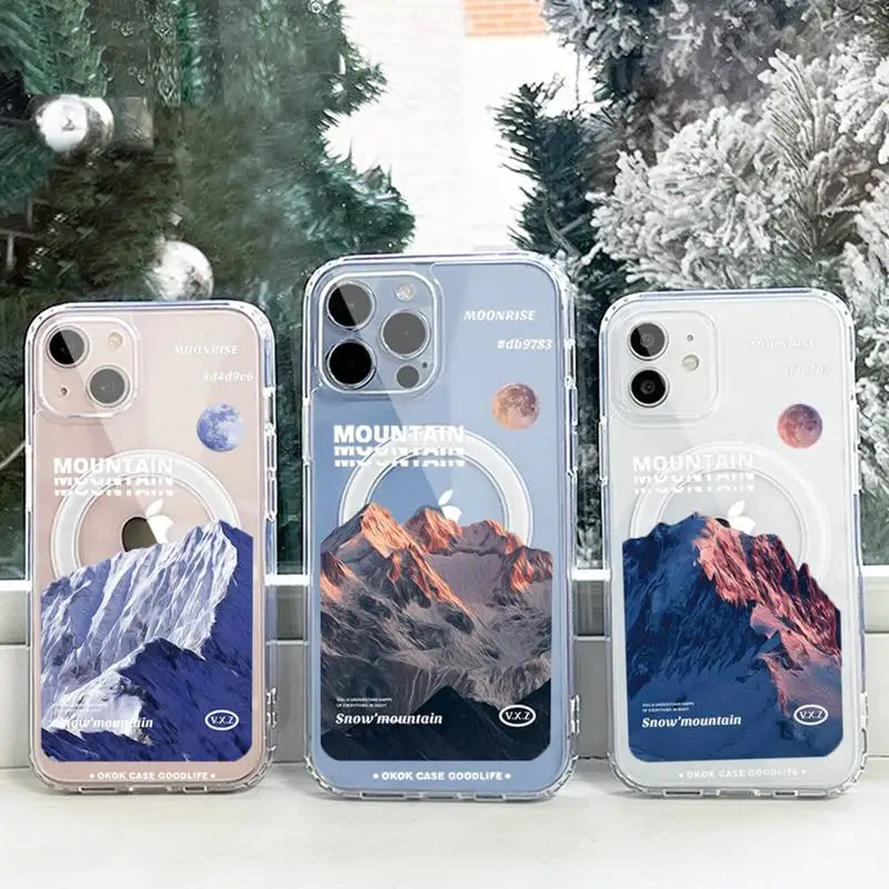 mountains and moon Phone Case For iPhone 13 12 11 Mini Pro Max transparent Super Magnetic MagSafe Cover
mountains and moon Phone Case For iPhone 13 12 11 Mini Pro Max transparent Super Magnetic MagSafe Cover