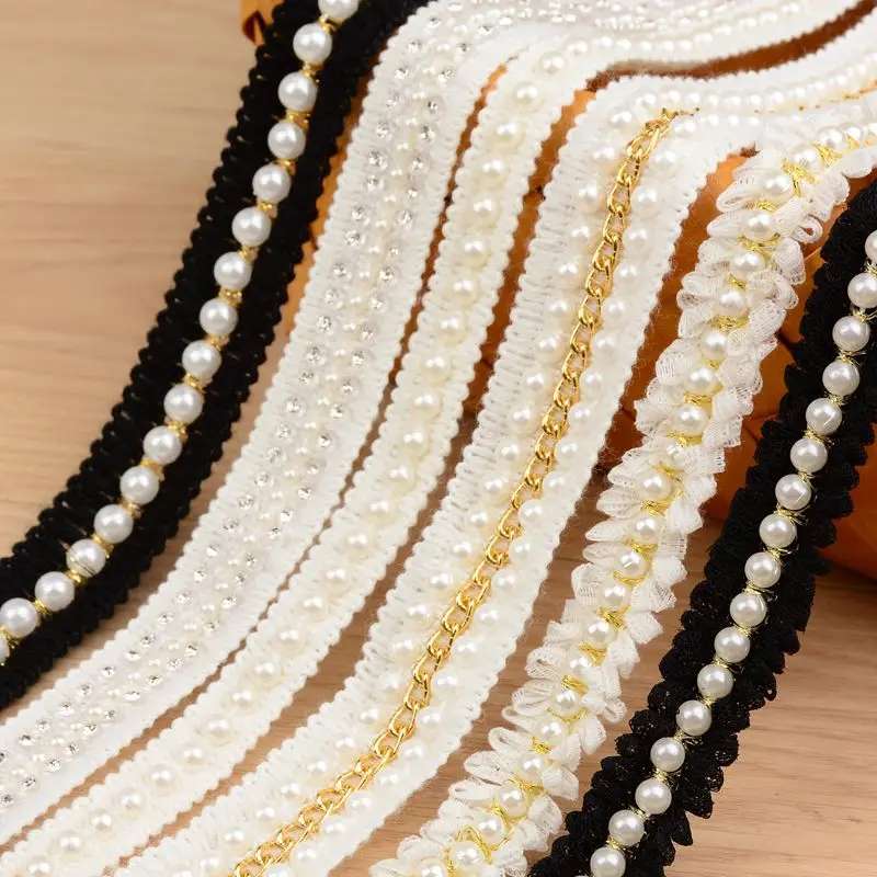 White Nail Bead Lace Accessories Wedding Dress Lace DIY Sewing Black and White Pearl Lace Collar Chiffon Dress Decorative Lace
White Nail Bead Lace Accessories Wedding Dress Lace DIY Sewing Black and White Pearl Lace Collar Chiffon Dress Decorative Lace