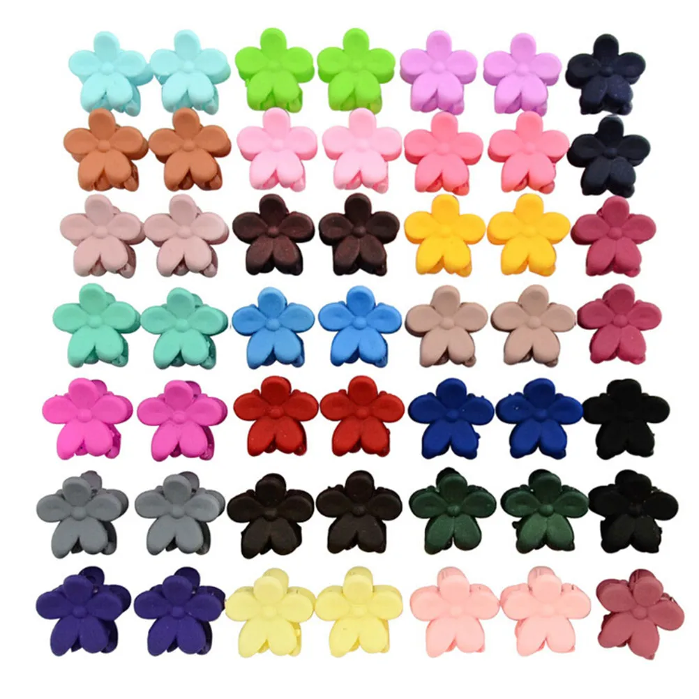 50pcs/lot Lovely Candy Color Mini Scrub Small Crabs Hair Claw Flower Hair Clips Girl Cute Cartoon Hair Accessories
50pcs/lot Lovely Candy Color Mini Scrub Small Crabs Hair Claw Flower Hair Clips Girl Cute Cartoon Hair Accessories