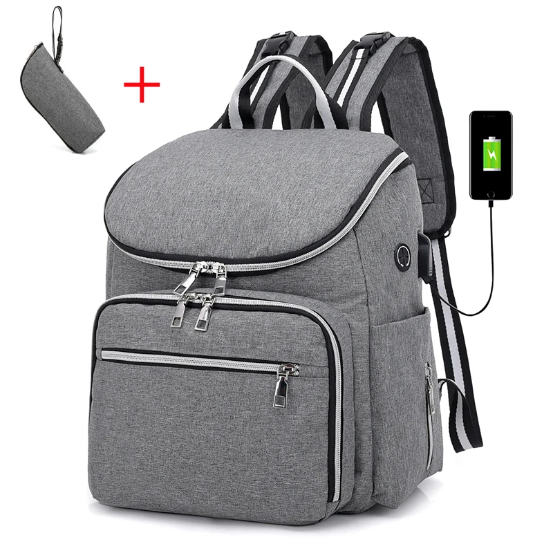 Mummy Organizers Maternity Nappy Bag Baby Stroller Travel Diaper Backpack with USB Port with hook
Mummy Organizers Maternity Nappy Bag Baby Stroller Travel Diaper Backpack with USB Port with hook