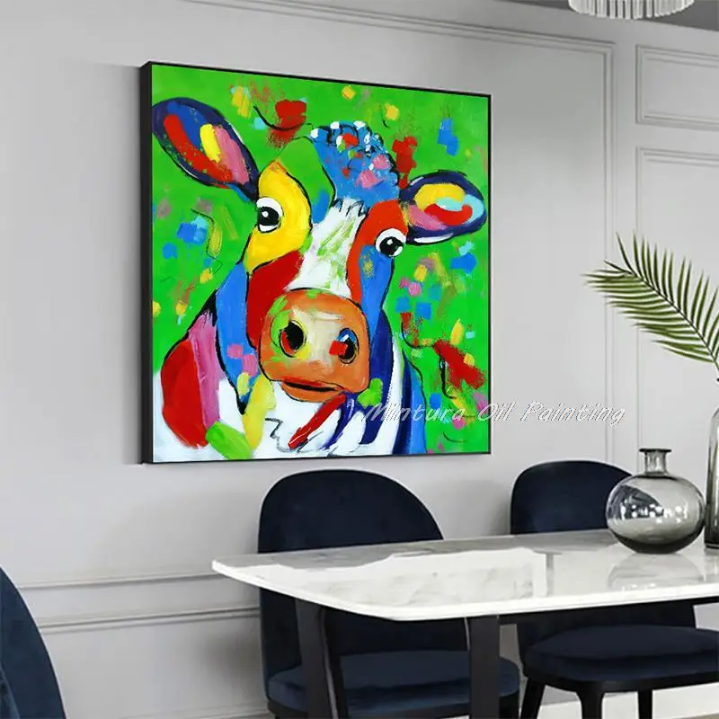 Mintura Wall Picture for Living Room Oil Paintings on Canvas Home Decor Hotel Decor Artwork Hand Painted Woods The Cow Wall Art
Mintura Wall Picture for Living Room Oil Paintings on Canvas Home Decor Hotel Decor Artwork Hand Painted Woods The Cow Wall Art