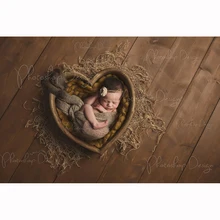 Newborn Photography Props Accessories Vintage Wooden Basket Studios Shoot Props Wood Bucket Infant Photo Shooting Sofa Bed