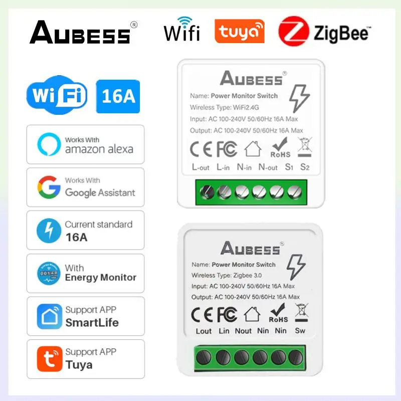 ZigBee Tuya WiFi Mini DIY Smart Switch With Power Monitor 16A Remote Timing Control Relay Automation Modules With Alexa Google
ZigBee Tuya WiFi Mini DIY Smart Switch With Power Monitor 16A Remote Timing Control Relay Automation Modules With Alexa Google