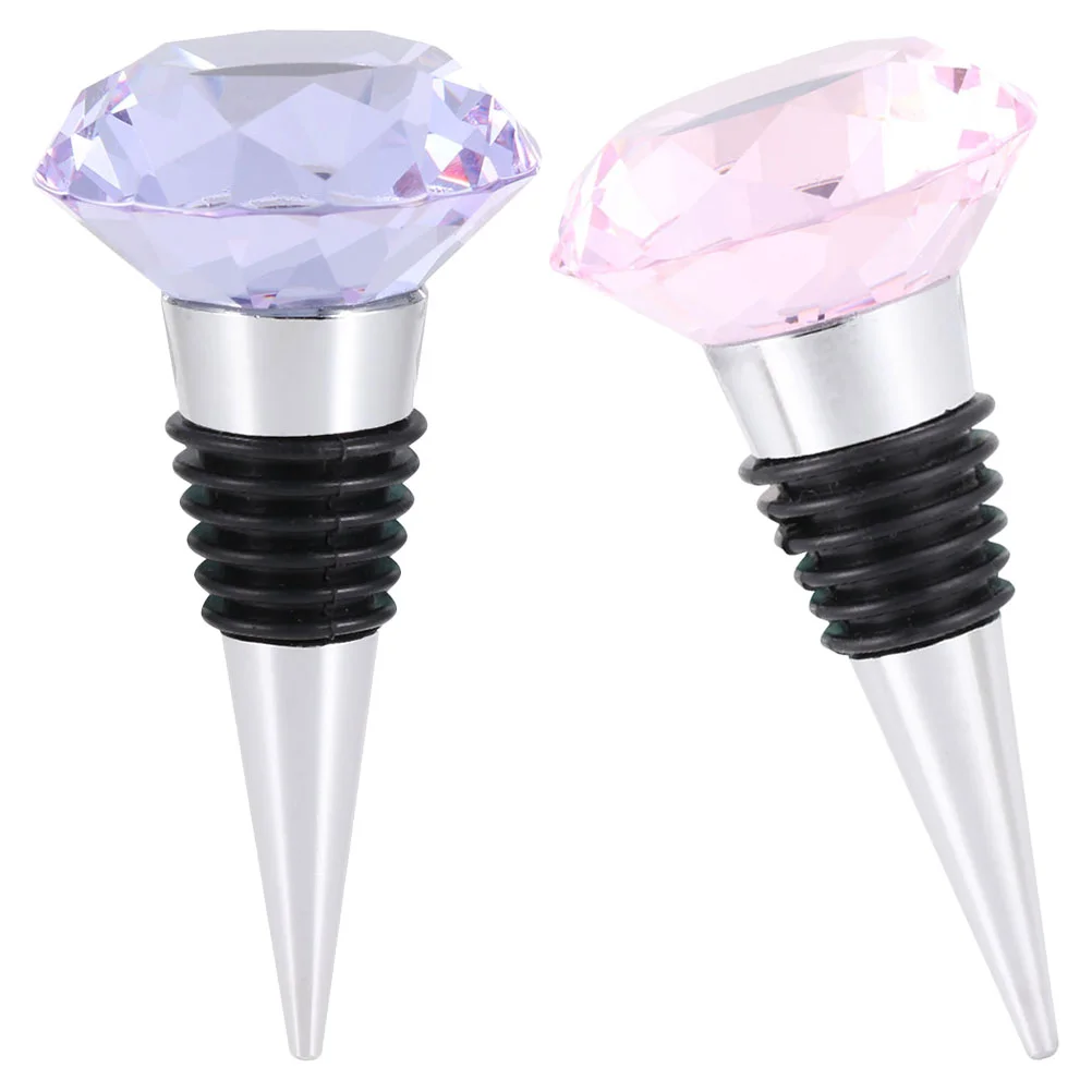 2 Pcs Diamond Stopper Bottle Metal Stoppers Sealer Decorative Beverage Cork Sealing Plugs Vintage Decanter
2 Pcs Diamond Stopper Bottle Metal Stoppers Sealer Decorative Beverage Cork Sealing Plugs Vintage Decanter