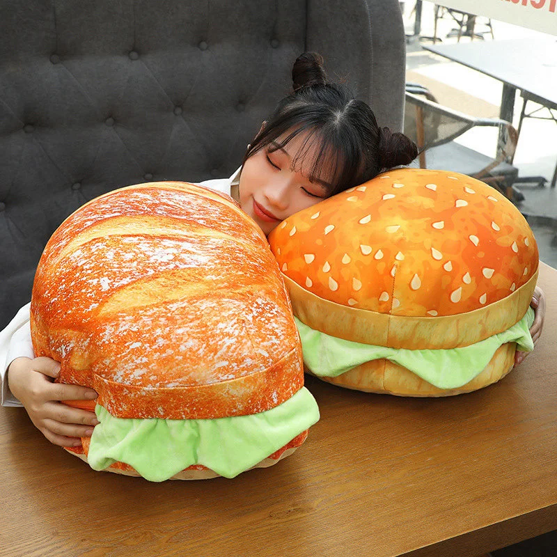 New Creative Hambuger Shape Pillow Deformation Sofa Good Girl Friend Boy Friend Gifts Chiar Soft Cushion Simulation Food
New Creative Hambuger Shape Pillow Deformation Sofa Good Girl Friend Boy Friend Gifts Chiar Soft Cushion Simulation Food