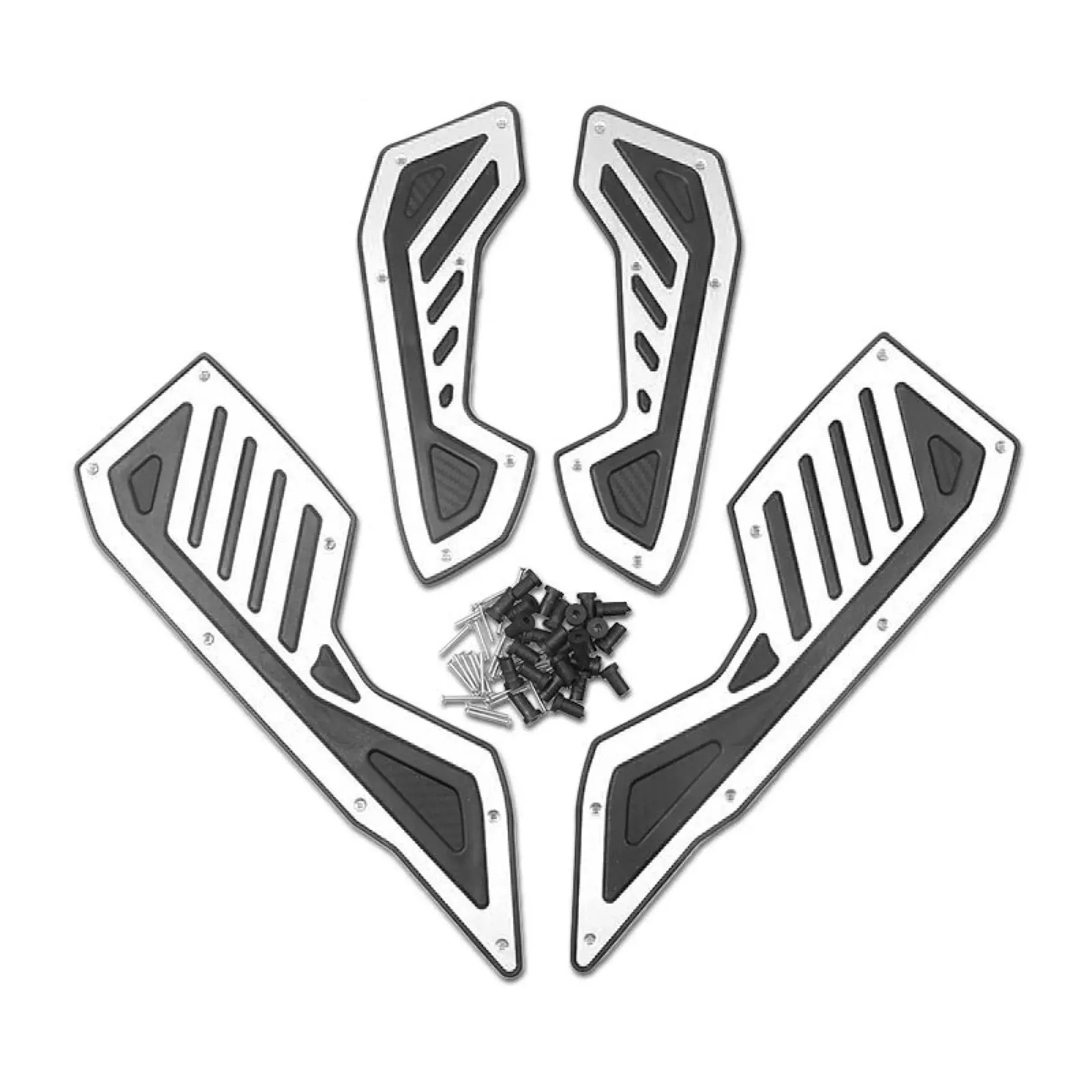 Подножки для мотоцикла YAMAHA NMAX155 2020-2021, серебристые
Подножки для мотоцикла YAMAHA NMAX155 2020-2021, серебристые