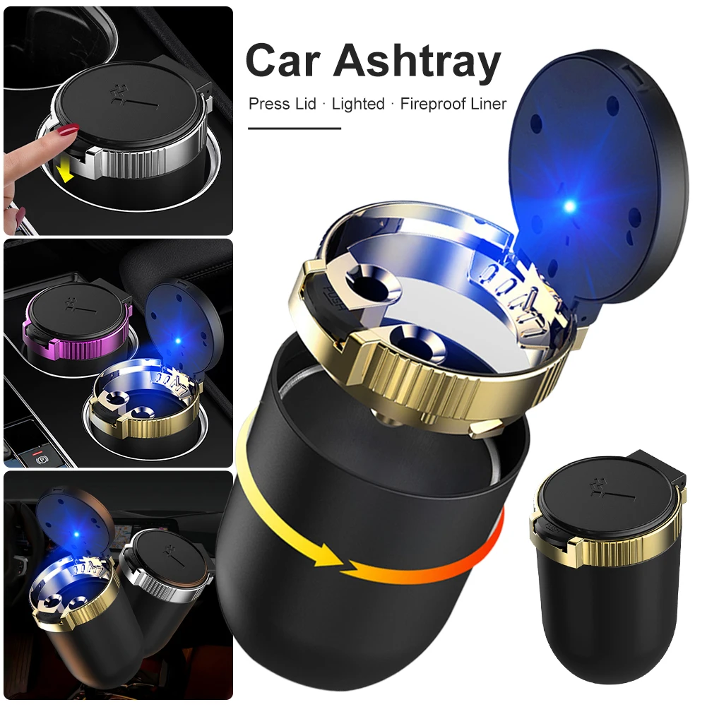 2023 New Car Ashtray LED Cigarette Ash Holds Cup Automatic Light Indicator Ashtray Car Cup Holder Auto Interior Accessories
2023 New Car Ashtray LED Cigarette Ash Holds Cup Automatic Light Indicator Ashtray Car Cup Holder Auto Interior Accessories