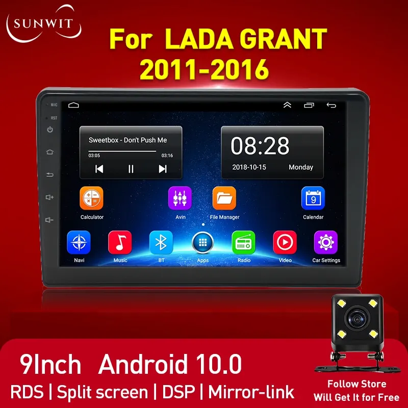 Автомагнитола 2DIN на Android, мультимедийный видеоплеер, GPS-навигация для LADA GRANT 2011-2016, Bluetooth, автомобильная стереосистема, задняя камера, 4G DSP
Автомагнитола 2DIN на Android, мультимедийный видеоплеер, GPS-навигация для LADA GRANT 2011-2016, Bluetooth, автомобильная стереосистема, задняя камера, 4G DSP